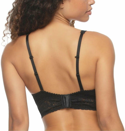 Felina Womens 2 Pack Lightweight Signature Stretch Lace Bralette (US, Alpha, Medium, Regular, Regular, Black/White)