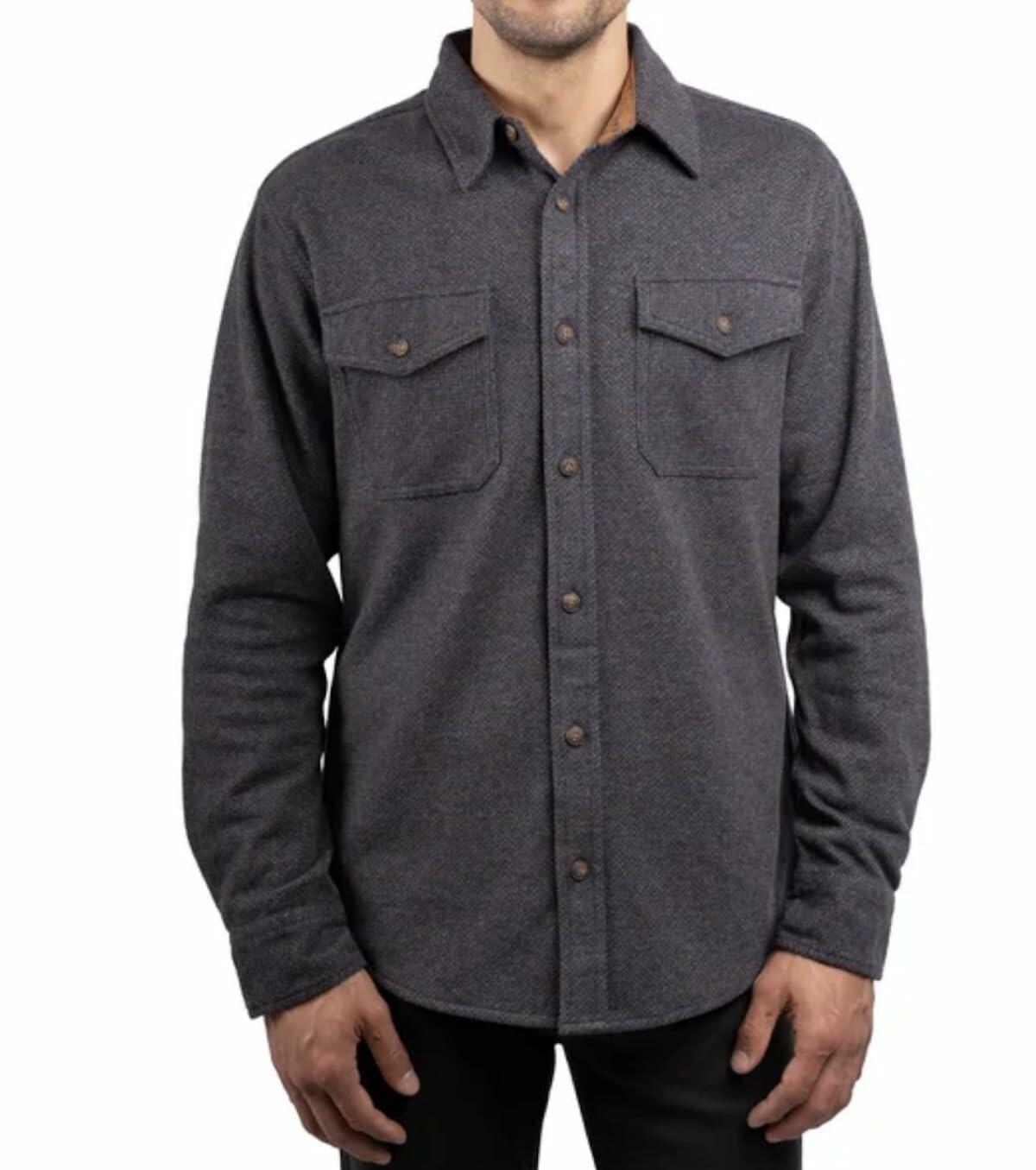 Jachs New York Men's Long Sleeve Button Up Brushed Flannel Shirt (US, Alpha, Small, Blue)