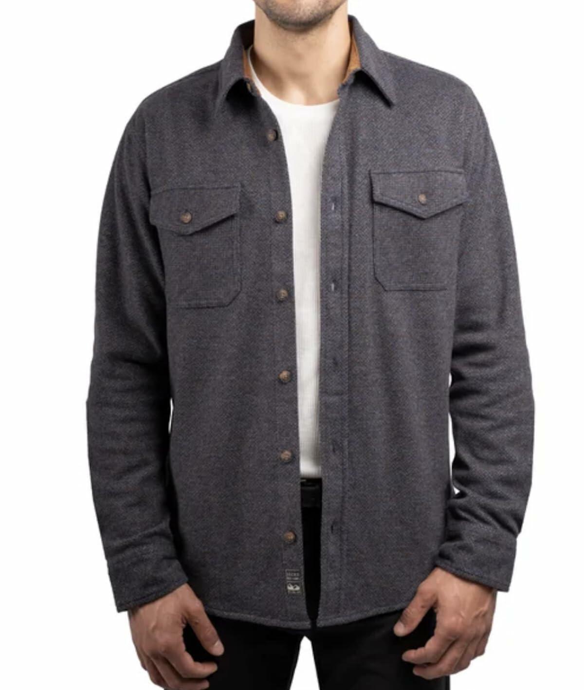 Jachs New York Men's Long Sleeve Button Up Brushed Flannel Shirt (US, Alpha, Small, Blue)