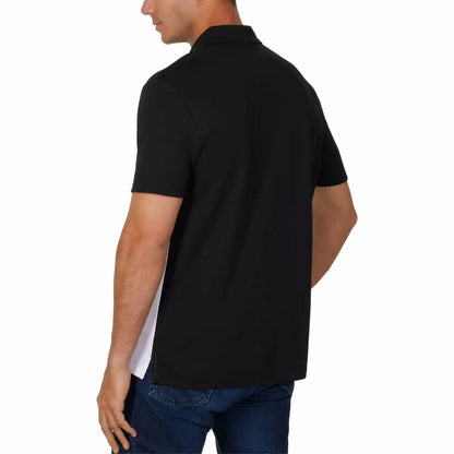 Calvin Klein Men’s Classic Fit Polo 2-Button Placket (White, Medium)