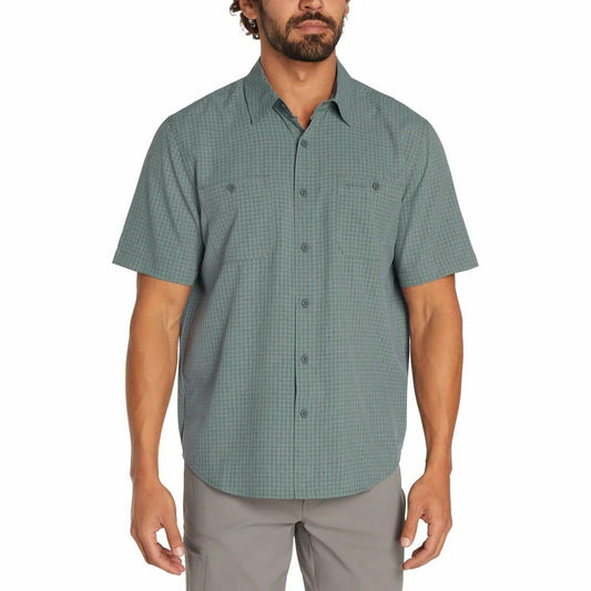 Orvis Men's UPF 30 Relaxed Fit Quick-Dry Short Sleeve Woven (Green, Small)