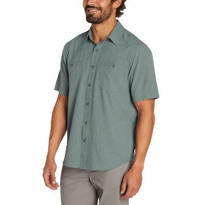 Orvis Men's UPF 30 Relaxed Fit Quick-Dry Short Sleeve Woven (Green, Small)