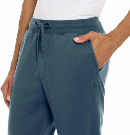 Hurley Mens Midweight Fleece Jogger (US, Alpha, Medium, Regular, Regular, Prussian Blue)