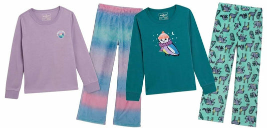 Eddie Bauer Kids 4-Piece Sleep Set (US, Alpha, Medium, Regular, Tahitian Tide)
