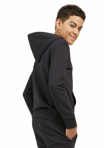 Champion Boys Hoodie for Kids Sweatshirt Fleece Youth Pullover With Hood (US, Alpha, Small, Regular, Black Signature)