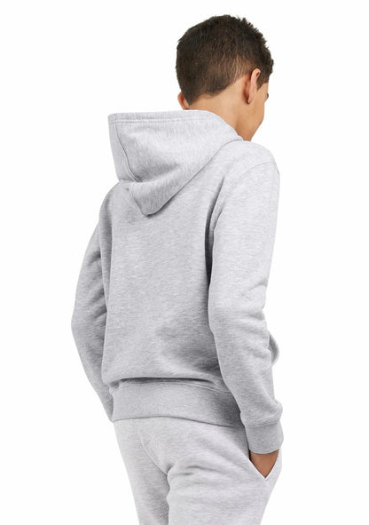 Champion Boys Hoodie for Kids Sweatshirt Fleece Youth Pullover With Hood (US, Alpha, Large, Regular, Grey Signature)