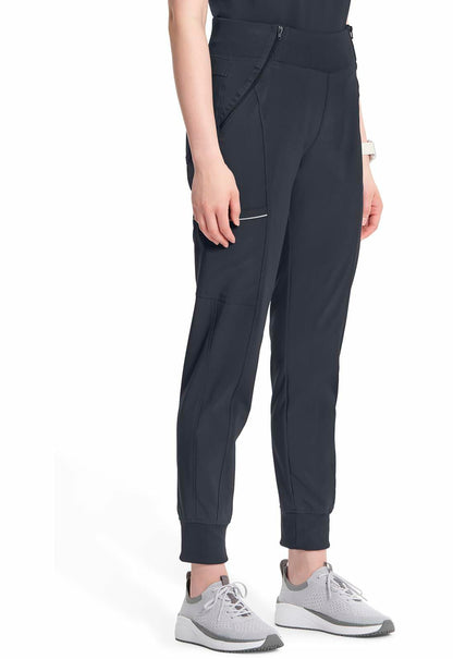 Infinity Women's Scrub Jogger Pants Mid Rise Bottoms with 5 Pockets, Moisture Wicking & 360� Stretch Fabric - CK110AT, XS Tal Pewter