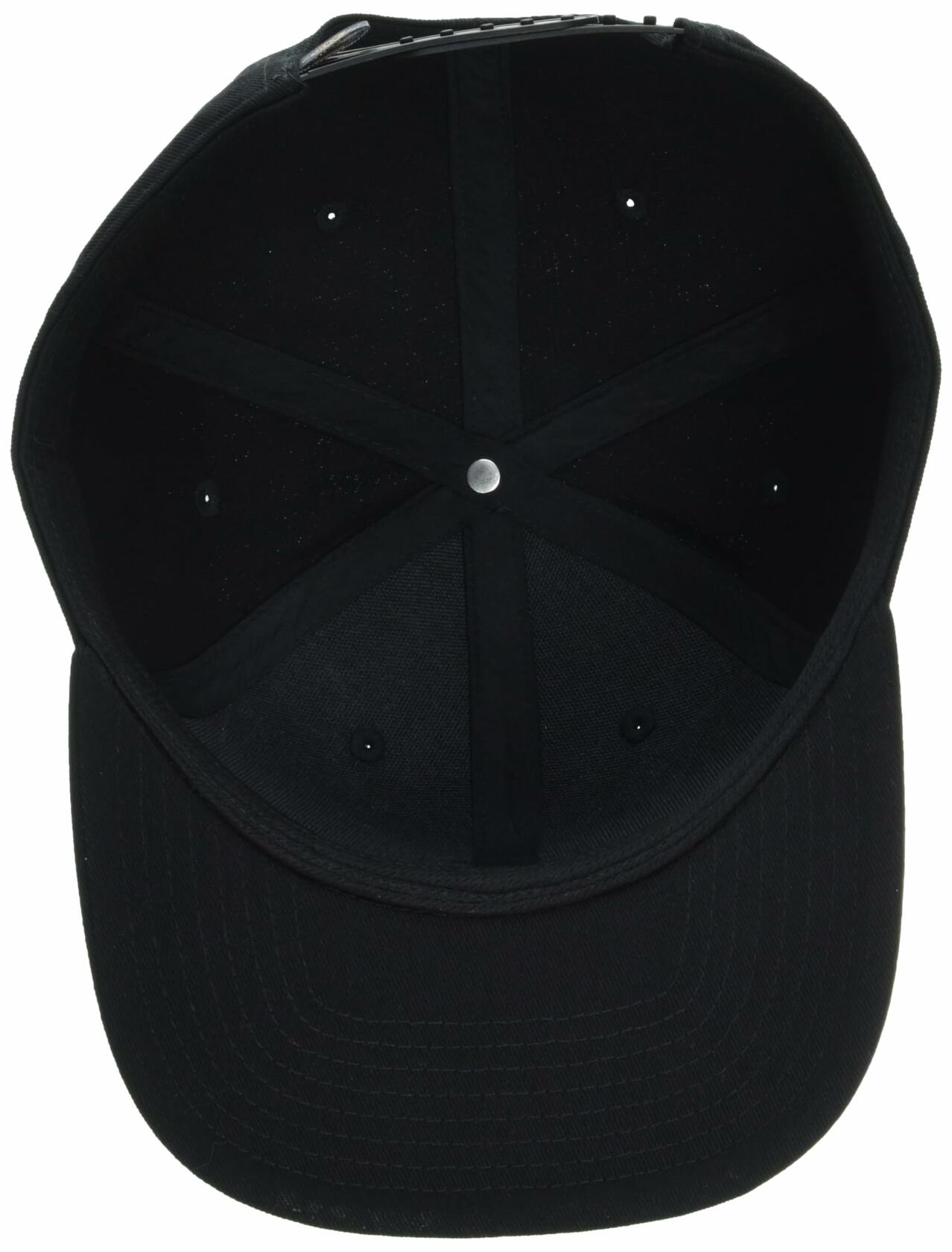 Dickies Men's Skateboarding Flat Bill Cap, Black, AL