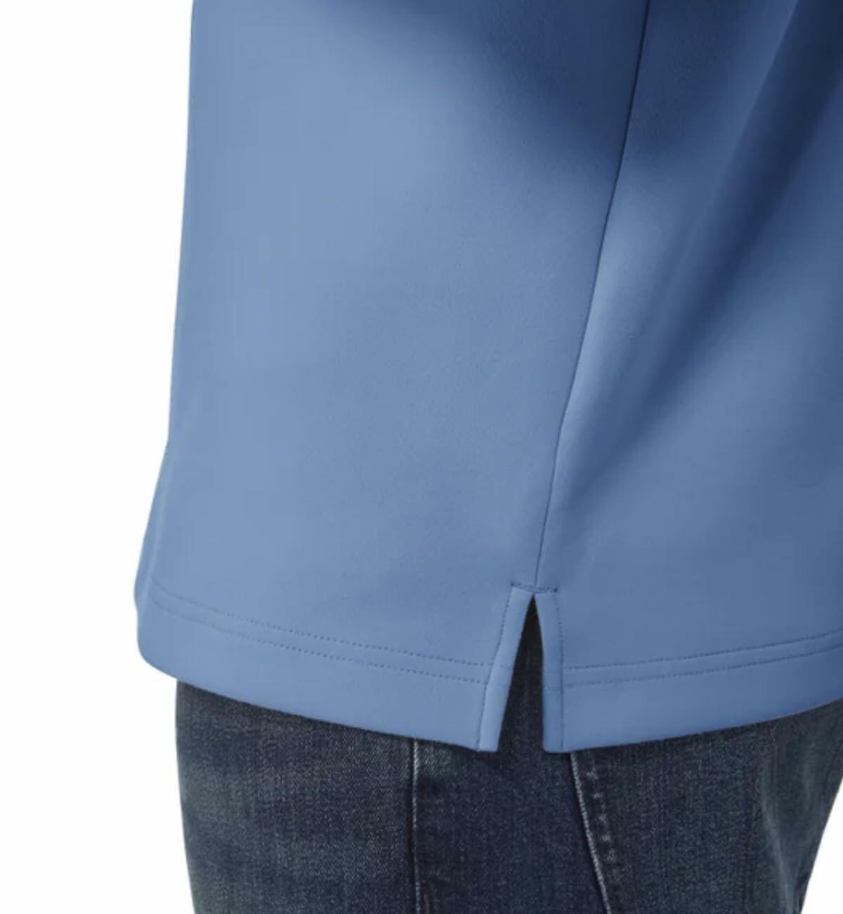 KIRKLAND Signature Men's UPF 50+ Stretch 1/2 Zip Pullover (US, Alpha, Large, Regular, Regular, Blue)