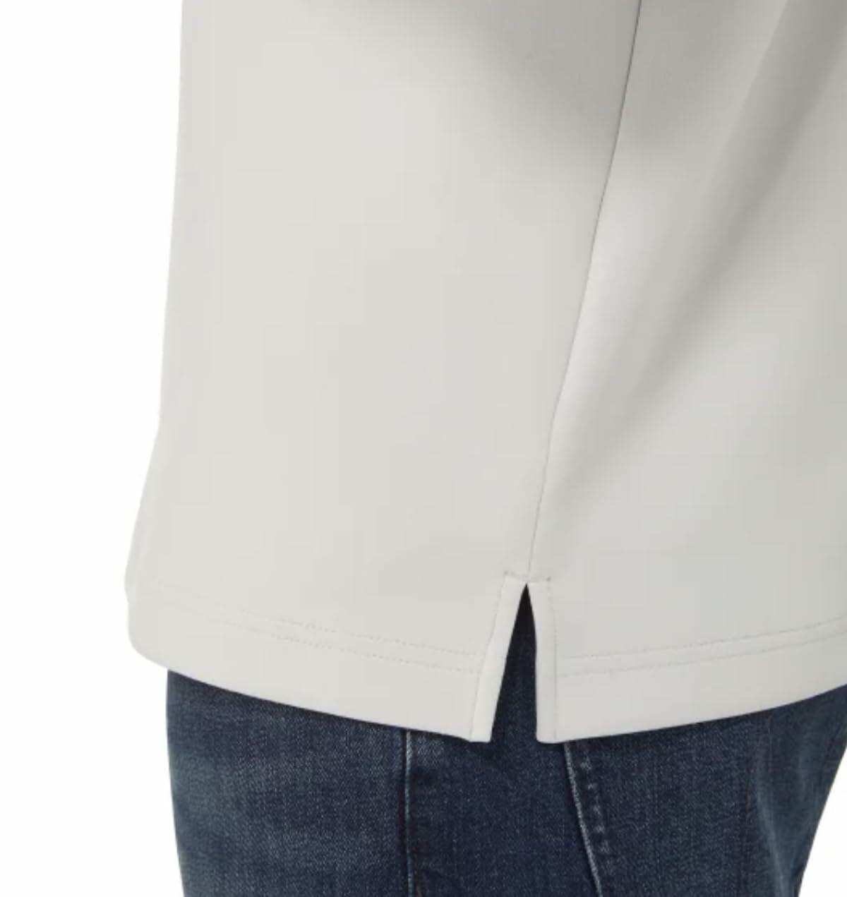 KIRKLAND Signature Men's UPF 50+ Stretch 1/2 Zip Pullover (US, Alpha, Small, Regular, Regular, Gray)