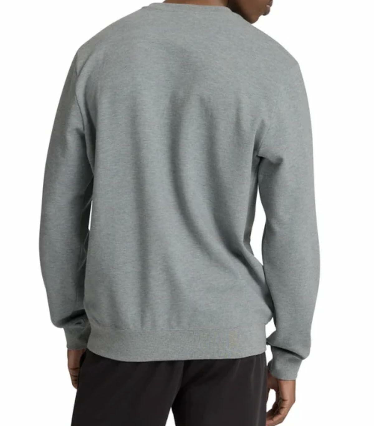 Puma Men's Long Sleeve Textured Crew Pullover Sweatshirt (US, Alpha, Small, Regular, Regular, Gray)