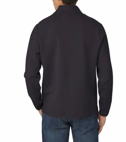 KIRKLAND Signature Men's UPF 50+ Stretch 1/2 Zip Pullover (US, Alpha, Medium, Regular, Regular, Black)