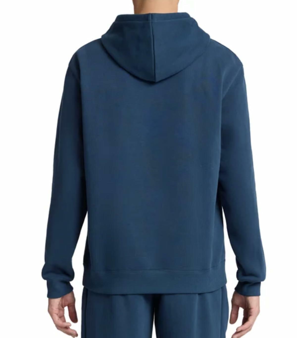 PUMA Men's Fleece Hoodie Pullover with Kangaroo Pocket (US, Alpha, XX-Large, Regular, Regular, Blue)