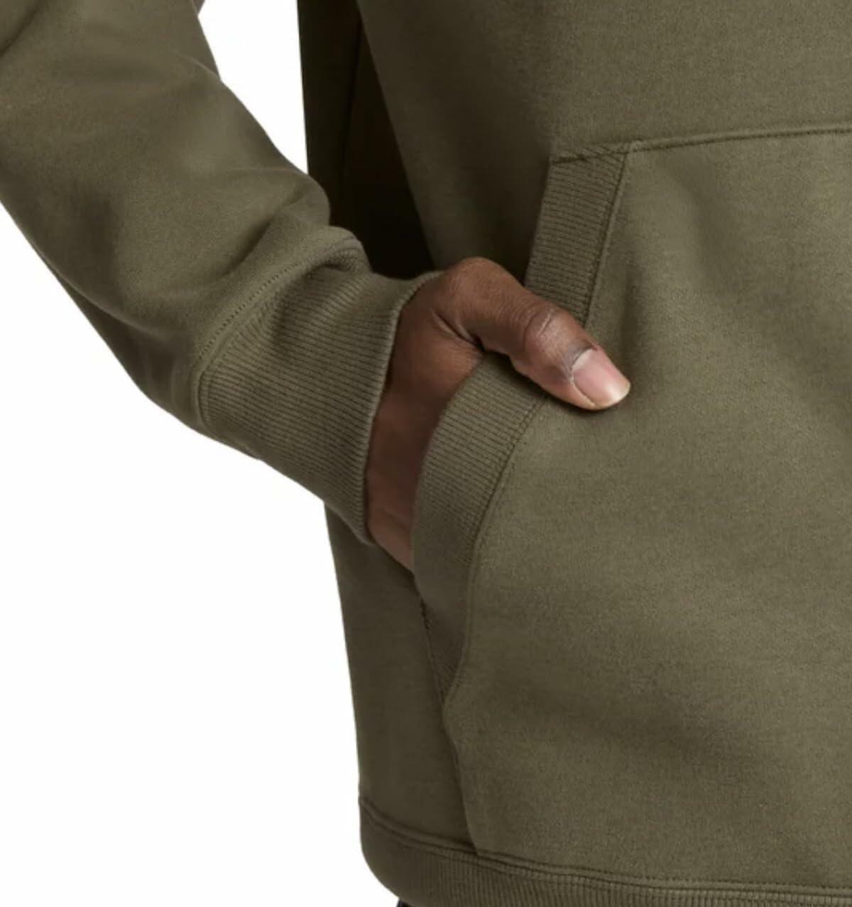 PUMA Men's Fleece Hoodie Pullover with Kangaroo Pocket (US, Alpha, X-Large, Regular, Regular, Green)