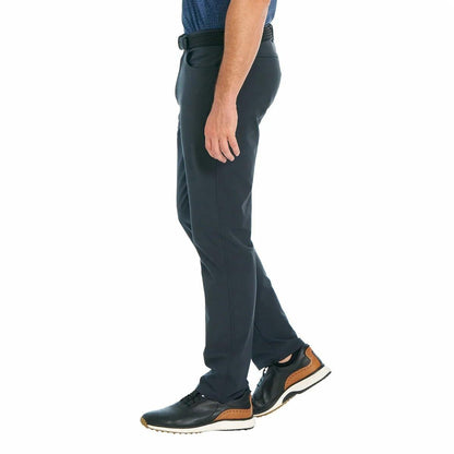 Greg Norman Men's Classic 5 Pocket 4-Way Stretch Pant (Black, 32W x 34L)
