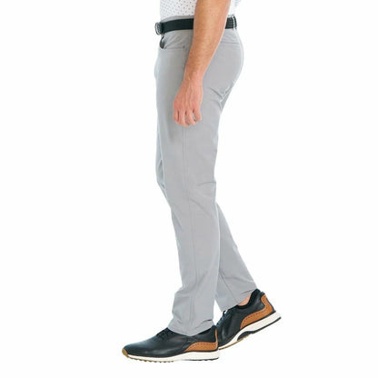 Greg Norman Men's Classic 5 Pocket 4-Way Stretch Pant (Gray, 30W x 32L)