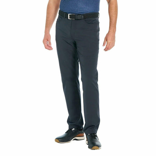 Greg Norman Men's Classic 5 Pocket 4-Way Stretch Pant (Black, 30W x 32L)