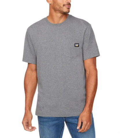Caterpillar Men's Trademark T-Shirt (US, Alpha, X-Large, Regular, Regular, Gray)