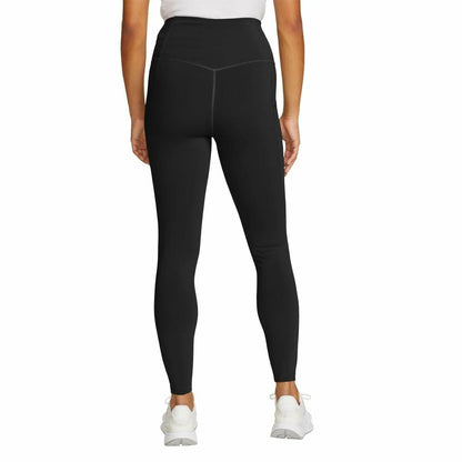 Eddie Bauer Women's Comfort Stretch Moisture Wicking Trail Legging Tight with Pockets (US, Alpha, Medium, Regular, Regular, Black)
