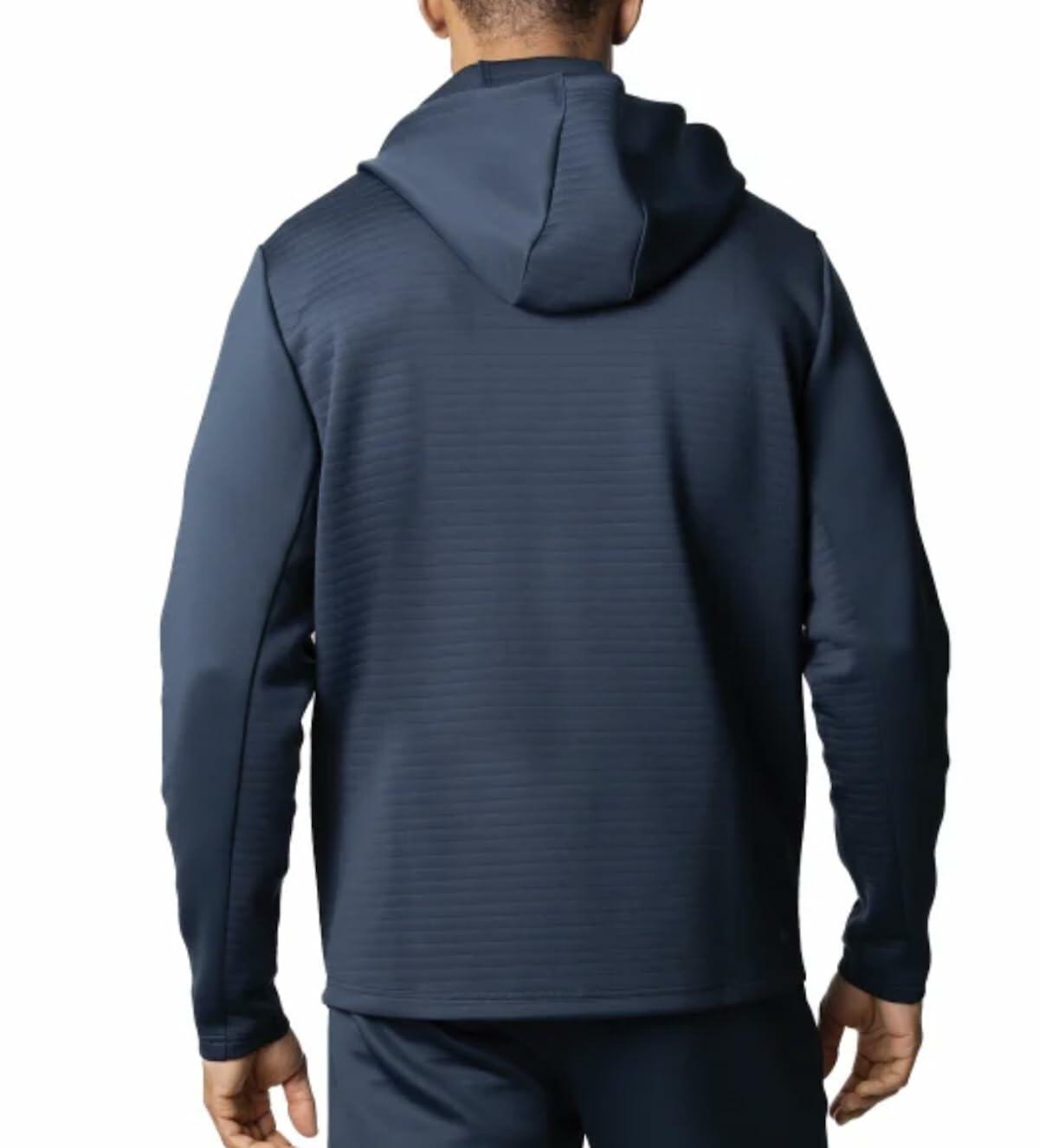Spyder Active Men's Long Sleeve Stretch Full Zip Hoodie Jacket (US, Alpha, X-Large, Regular, Regular, Blue)