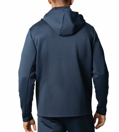 Spyder Active Men's Long Sleeve Stretch Full Zip Hoodie Jacket (US, Alpha, X-Large, Regular, Regular, Blue)