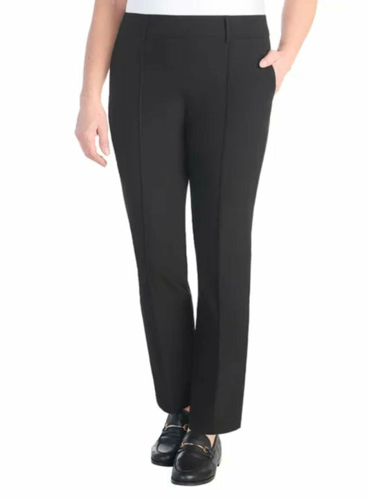 Hilary Radley Women's Pull-On Pant with Built-in Tummy Control Panel (US, Alpha, X-Large, Regular, Regular, Black)
