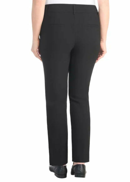 Hilary Radley Women's Pull-On Pant with Built-in Tummy Control Panel (US, Alpha, X-Large, Regular, Regular, Black)