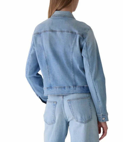 Calvin Klein Women's Long Sleeve Button Up Denim Classic Trucker Jacket (US, Alpha, XX-Large, Regular, Regular, Storm Blue (Medium/Dark Denim))