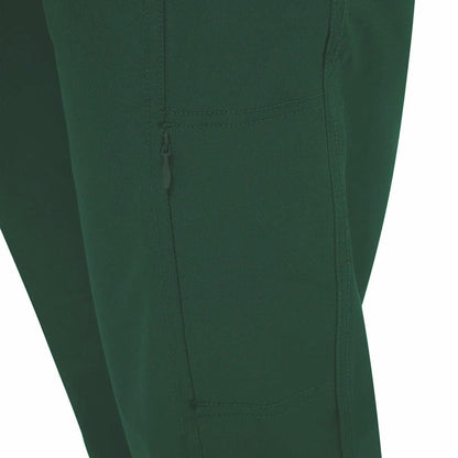 KIRKLAND Signature Women's Travel Pant - Utility Pocket - Elastic Waistband (Green, 12)