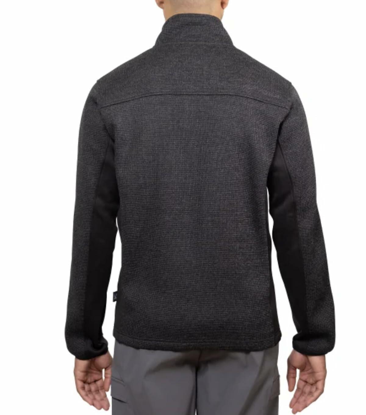 Spyder Men's Relaxed Fit Full Zip Jacket (US, Alpha, X-Large, Regular, Regular, Black)