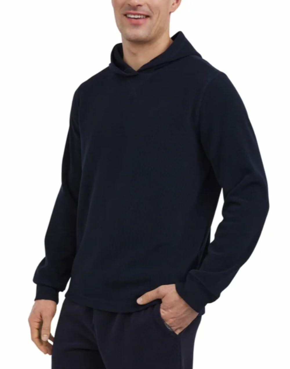 Eddie Bauer Men’s Everyday Pullover Lounge Hoodie (US, Alpha, Medium, Regular, Regular, Blue)