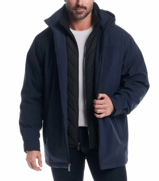 Weatherproof Men's Stetch Ultratech Windproof and Water Resistant Jacket (US, Alpha, XX-Large, Regular, Regular, Blue)