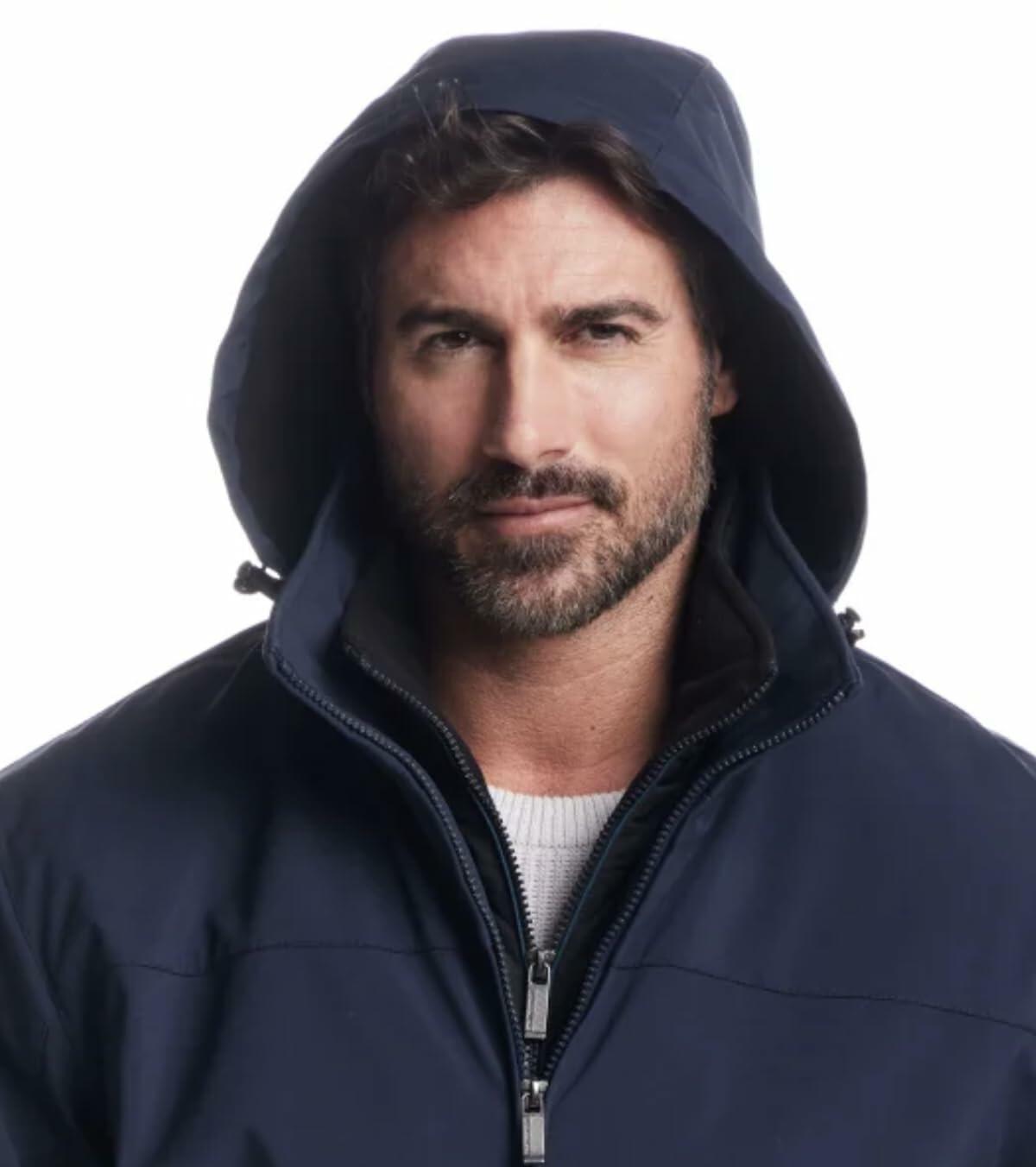 Weatherproof Men's Stetch Ultratech Windproof and Water Resistant Jacket (US, Alpha, XX-Large, Regular, Regular, Blue)