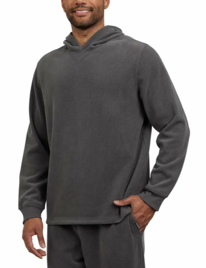 Eddie Bauer Men’s Everyday Pullover Lounge Hoodie (US, Alpha, Small, Regular, Regular, Gray)