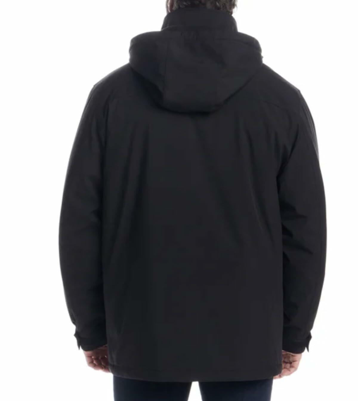 Weatherproof Men's Stetch Ultratech Windproof and Water Resistant Jacket (US, Alpha, X-Large, Regular, Regular, Black)