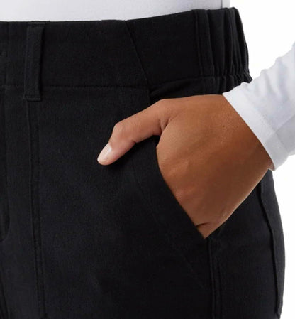 32 Degrees Cool Women's Stretch Twill Ankle Length Cropped Pant (US, Alpha, Small, Regular, Regular, Black)