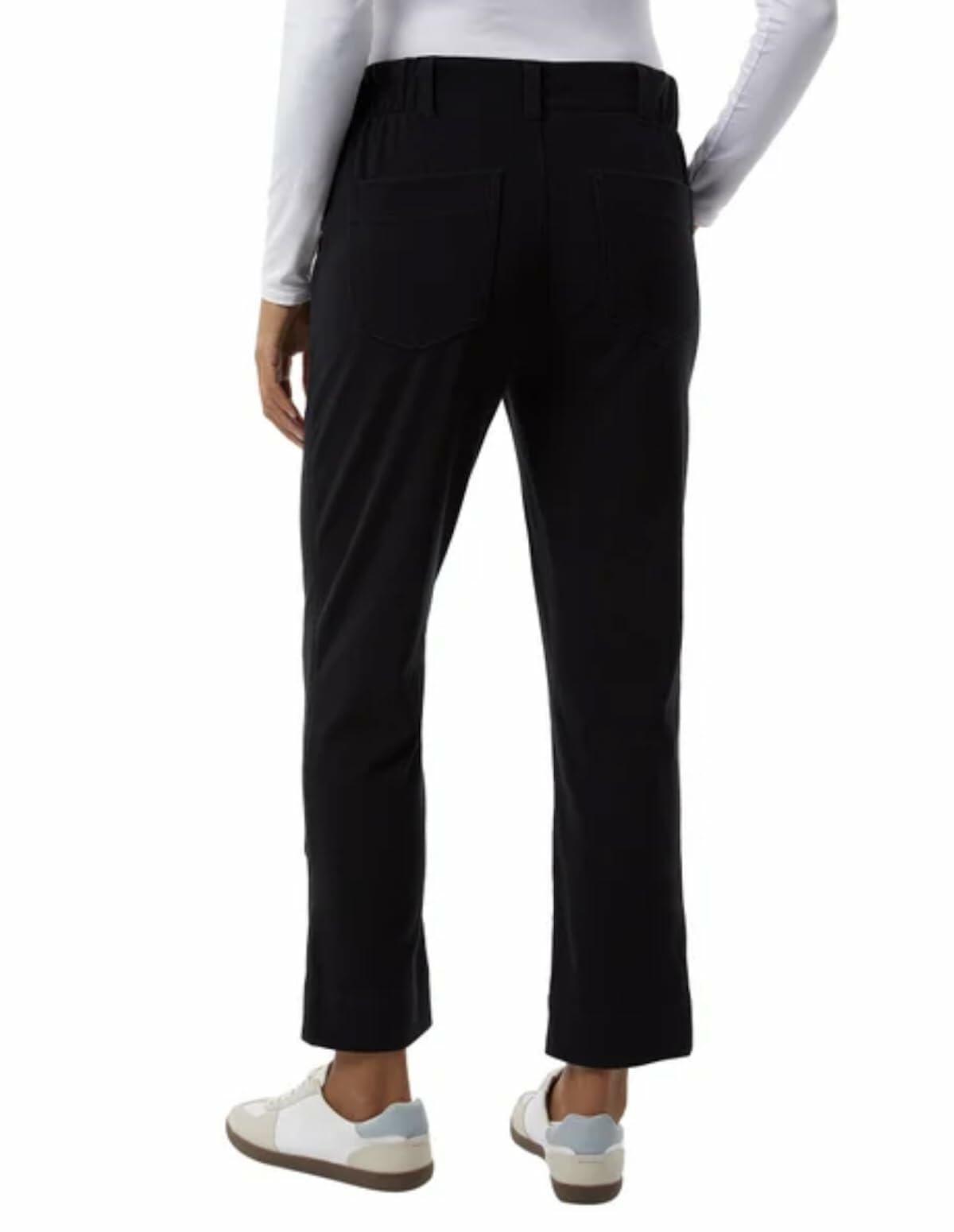 32 Degrees Cool Women's Stretch Twill Ankle Length Cropped Pant (US, Alpha, XX-Large, Regular, Regular, Black)