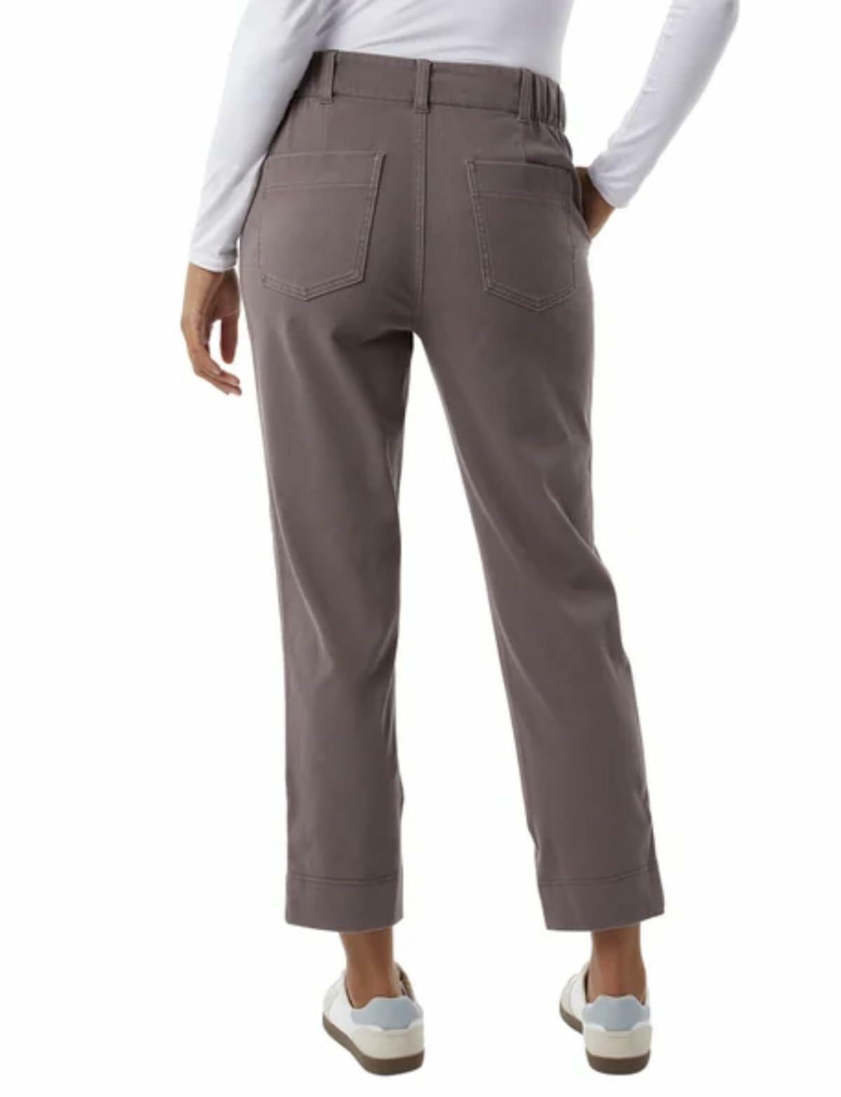 32 Degrees Cool Women's Stretch Twill Ankle Length Cropped Pant (US, Alpha, X-Large, Regular, Regular, Purple)