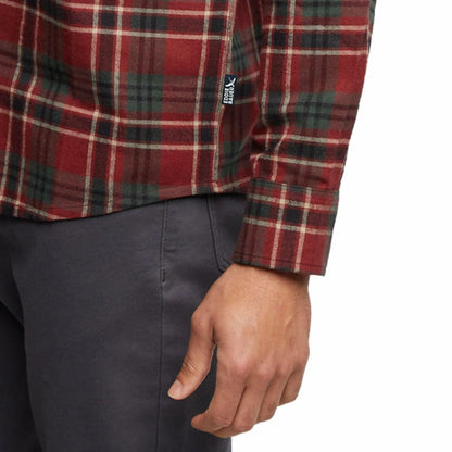 Eddie Bauer Men’s Classic Plaid Flannel Shirt – Long Sleeve, Button-Up (US, Alpha, X-Large, Regular, Regular, Red)
