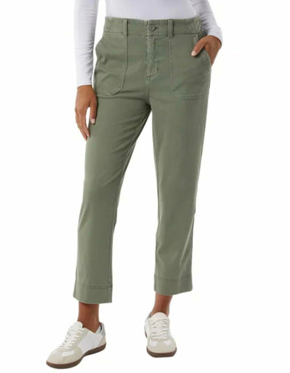 32 Degrees Cool Women's Stretch Twill Ankle Length Cropped Pant (US, Alpha, X-Large, Regular, Regular, Green (Olive))