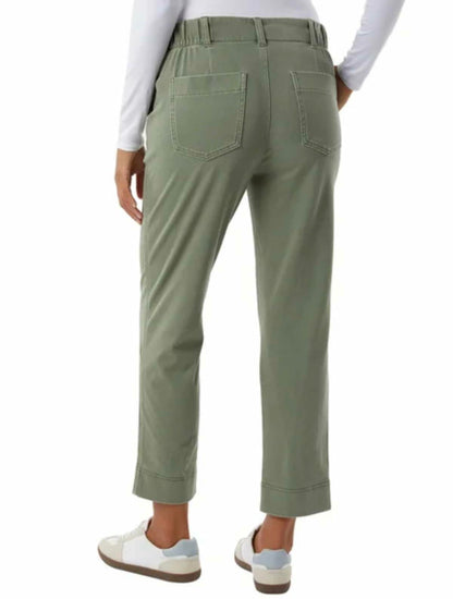 32 Degrees Cool Women's Stretch Twill Ankle Length Cropped Pant (US, Alpha, XX-Large, Regular, Regular, Green (Olive))