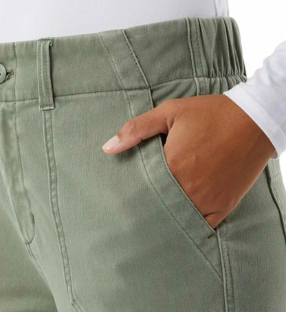 32 Degrees Cool Women's Stretch Twill Ankle Length Cropped Pant (US, Alpha, X-Large, Regular, Regular, Green (Olive))