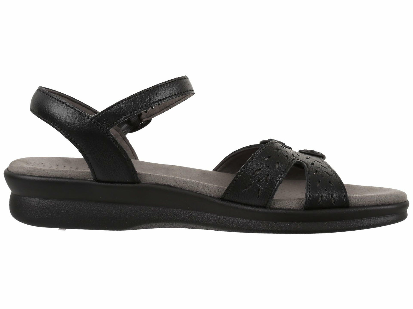 SAS Duo Adjustable Comfort Sandal Black 5 W - Wide (C)