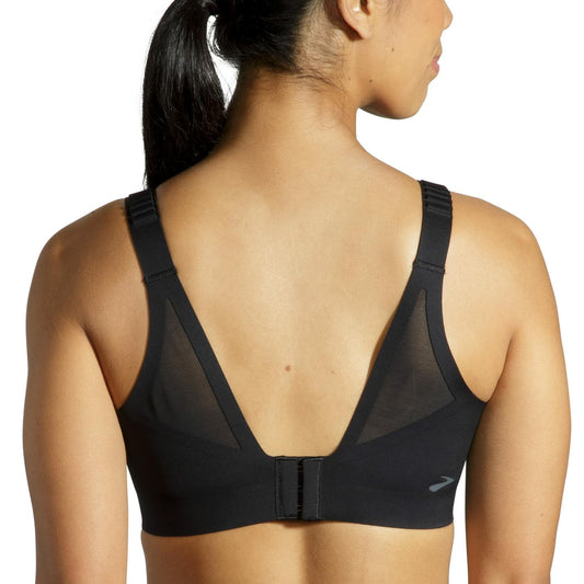 Brooks Women's Racerback 2.0 Sports Bra for High Impact Running, Workouts & Sports with Maximum Support - Black - 36F