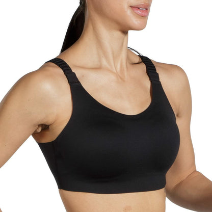 Brooks Women's Racerback 2.0 Sports Bra for High Impact Running, Workouts & Sports with Maximum Support - Black - 36F