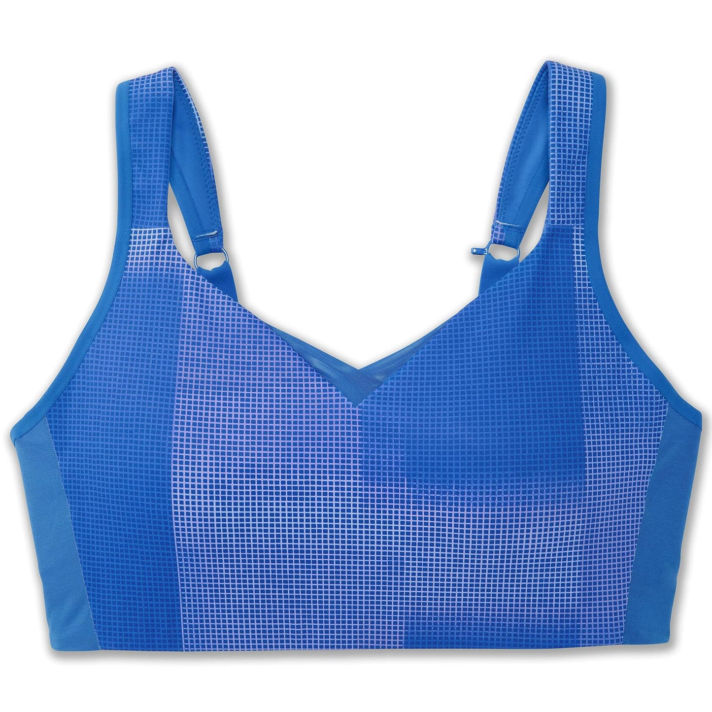 Brooks Women's Convertible Sports Bra for High Impact Running, Workouts & Sports with Maximum Support - Bluetiful Altitude Print - 38 DD