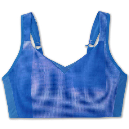 Brooks Women's Convertible Sports Bra for High Impact Running, Workouts & Sports with Maximum Support - Bluetiful Altitude Print - 38 DD