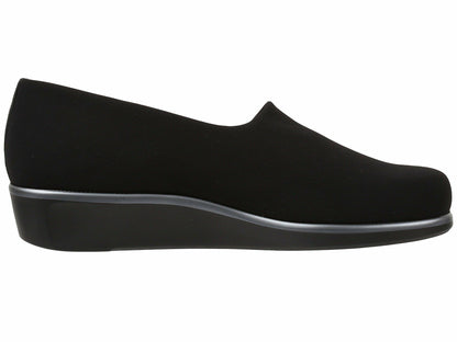SAS Bliss Slip On Comfort Wedge Black 6 S - Slim (AAA)
