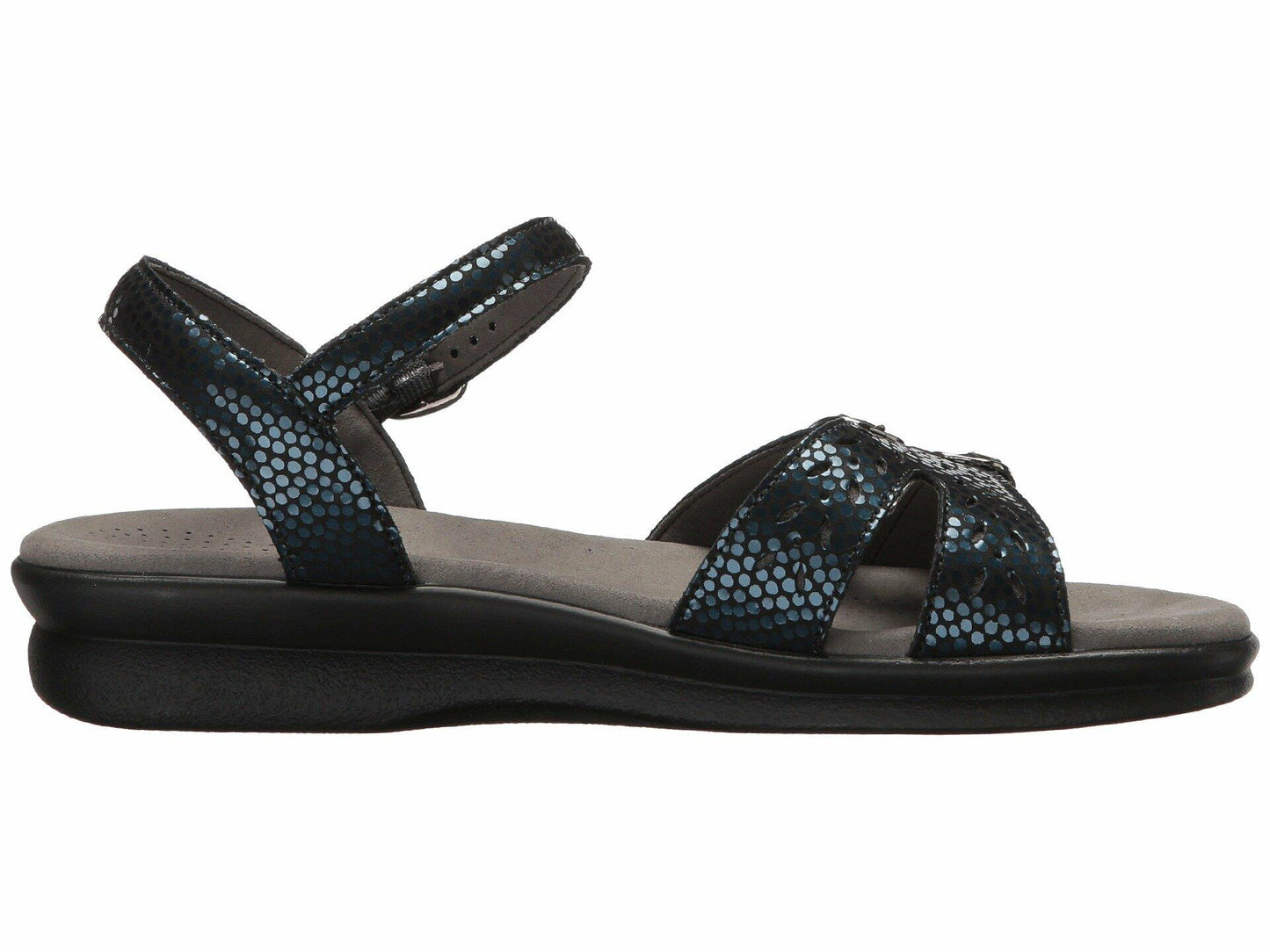 SAS Duo Adjustable Comfort Sandal Navy Perla 10.5 WW - Double Wide (D)
