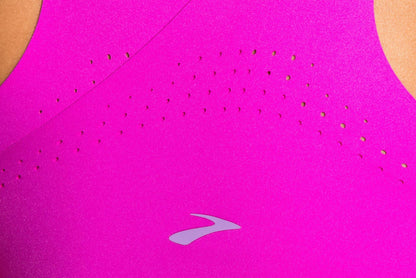 Brooks Dare Crossback Women’s Run Bra for High Impact Running, Workouts and Sports with Maximum Support - Magenta/Heliotrope - 32C/D
